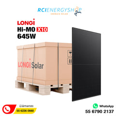 Tarima de Paneles Solares LONGi 645W (LR5-72HVD 645M)