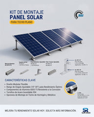 KIT DE ESTRUCTURA SUNRACK 3.0 PARA 4 PANELES SOLARES
